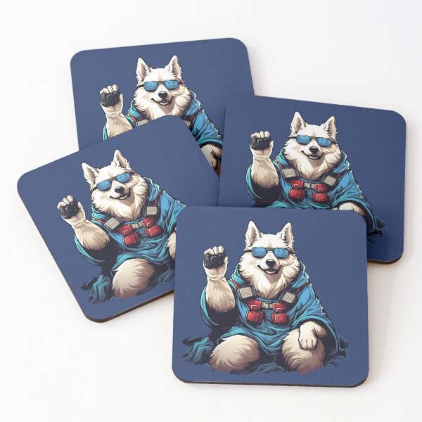 Item preview, Retro Samoyed Gamer for Dog Dad designed and sold by Julia Smorochynska.