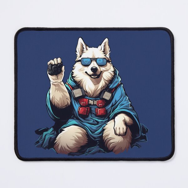 Item preview, Retro Samoyed Gamer for Dog Dad designed and sold by Julia Smorochynska.