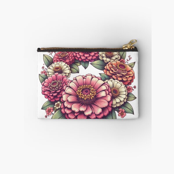 Item preview, Vintage Zinnia Flowers designed and sold by clarkfraser.