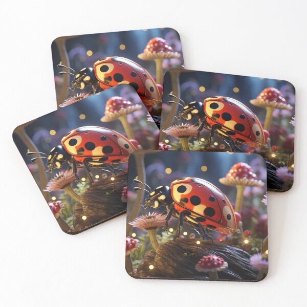 Item preview, Stunning Realistic Artwork Imaginative Art Ladybug Queen Fantastic Garden B294 designed and sold by MPCFICTION.