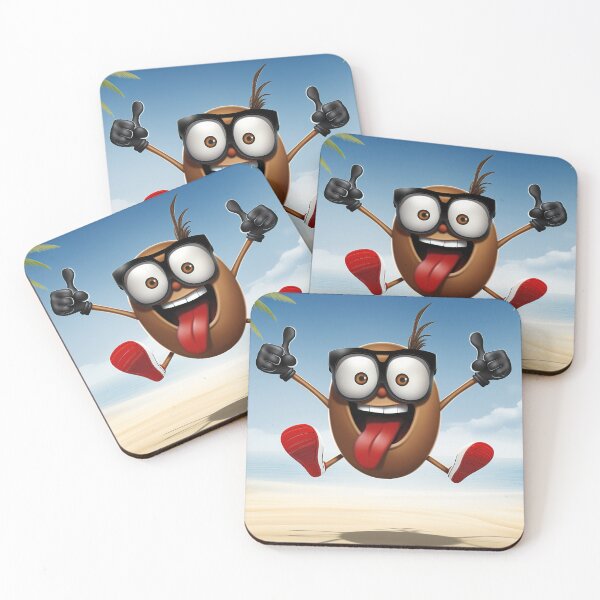 Item preview, Happy cartoon character on the beach designed and sold by czintos.