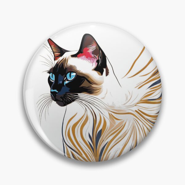 Item preview, Siamese Cat Portrait designed and sold by KaiLabsArt.