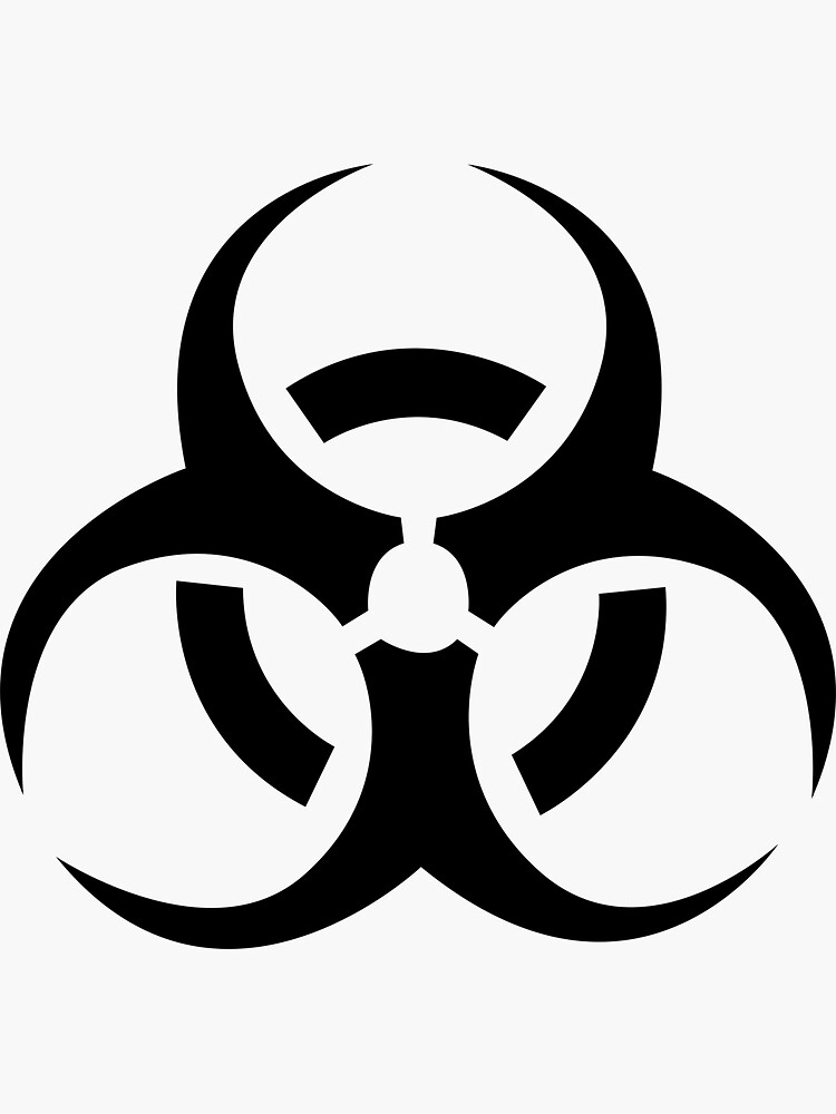 Thumbnail 3 von 3, Sticker, Biogefährdungssymbol designt und verkauft von AlienStickers.