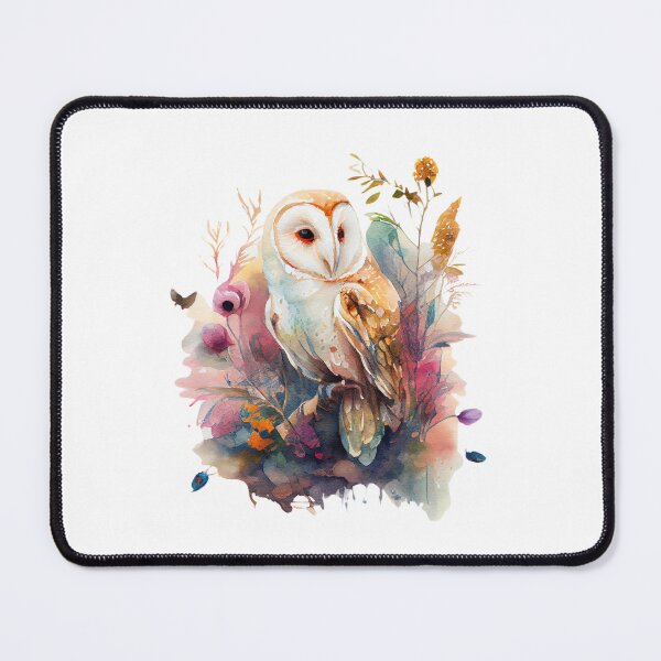 Item preview, owl with flowers designed and sold by TIDALI-Prints.