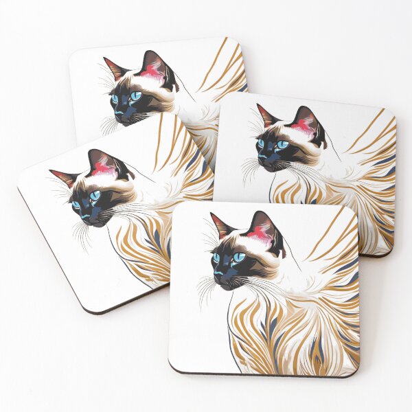Item preview, Siamese Cat Portrait designed and sold by KaiLabsArt.