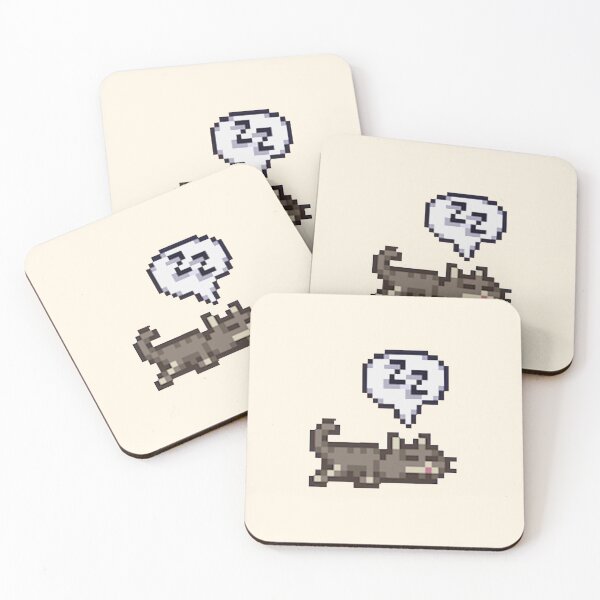 Item preview, Stardew Valley Sleeping Cat Sploot designed and sold by r9440.
