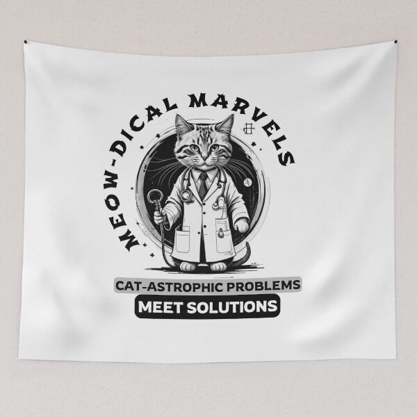 Item preview, Meow-dical Marvels: Cat-astrophic Problems, Meet Solutions designed and sold by Hungry-Murphy.