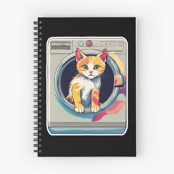 Item preview,  Cute cat in wasching machine   designed and sold by AnetaArtist.