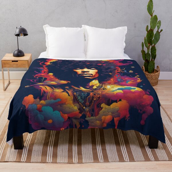 Item preview, AI Hendrix Portrait designed and sold by brianhillDESIGN.