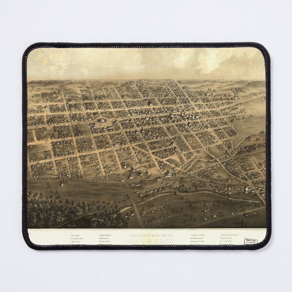 Item preview, Marshall, Michigan (1868) designed and sold by allhistory.