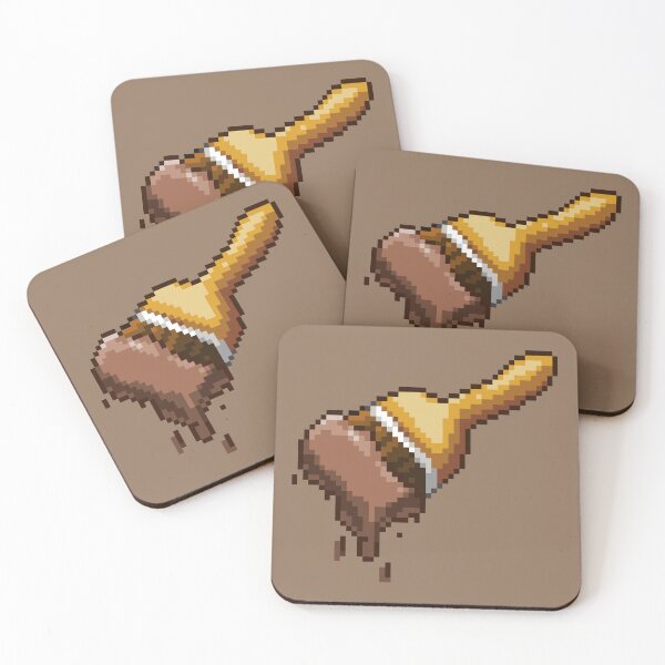 Item preview, Neopet Brown Paint Brush Pixel Art designed and sold by AyrosArts.