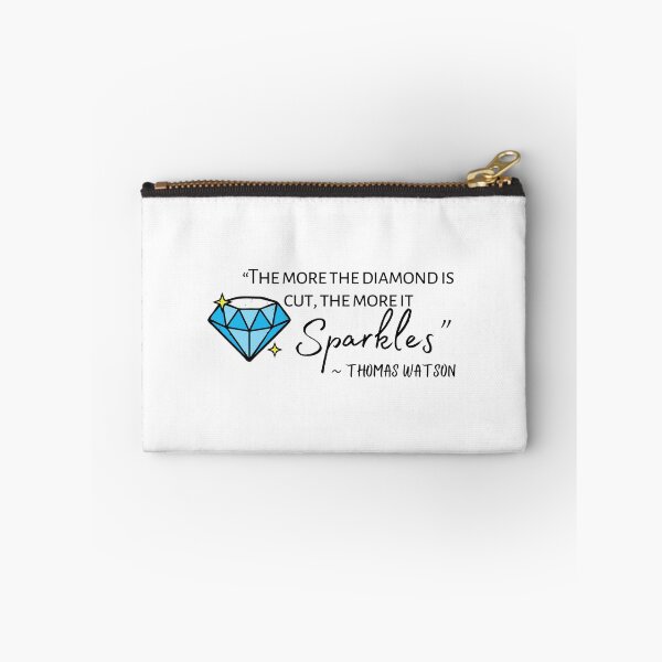 Item preview, The More the Diamond is Cut the More it Sparkles Watson Quote designed and sold by acceptablewords.