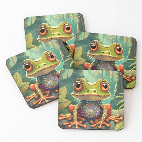 Item preview, cute aboriginal frog designed and sold by emaotx.