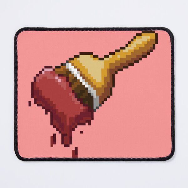 Item preview, Neopet Red Paint Brush Pixel Art designed and sold by AyrosArts.