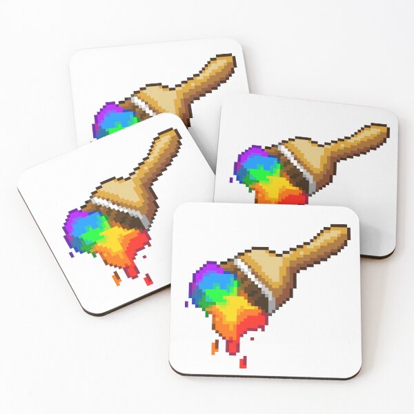 Item preview, Neopet Rainbow Paint Brush Pixel Art designed and sold by AyrosArts.