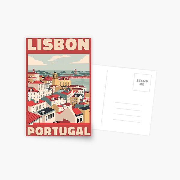Aperçu de l'œuvre Un art de voyage vintage de Lisbonne - Portugal créée et vendue par GoodOldVintage.