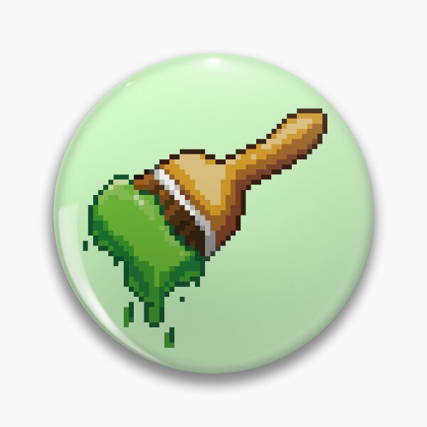 Item preview, Neopet Green Paint Brush Pixel Art designed and sold by AyrosArts.