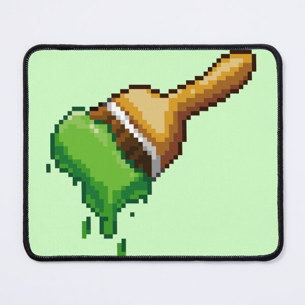 Item preview, Neopet Green Paint Brush Pixel Art designed and sold by AyrosArts.