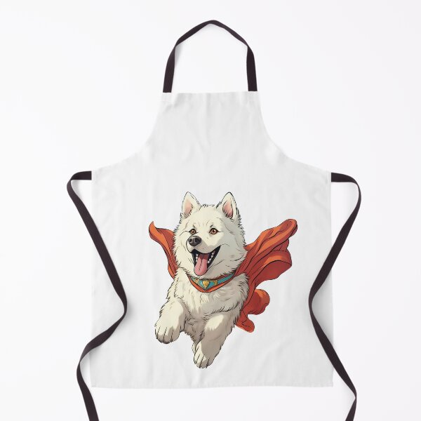 Item preview, Retro Samoyed Superhero for Dog Dad designed and sold by Julia Smorochynska.