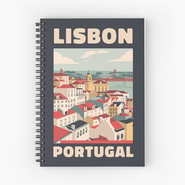 Item preview, A Vintage Travel Art of Lisbon - Portugal  designed and sold by GoodOldVintage.