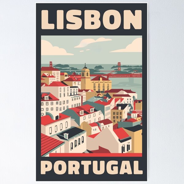 Item preview, Un arte de viaje vintage de Lisboa - Portugal designed and sold by GoodOldVintage.