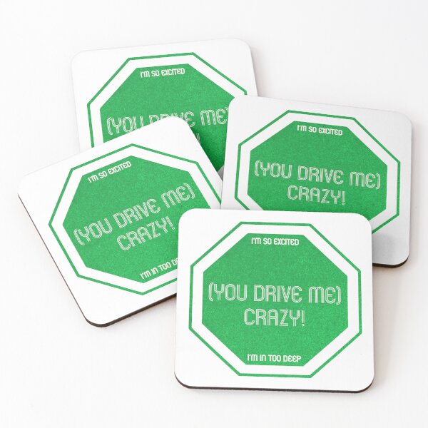 Item preview, You Drive Me Crazy Stop Sign - Britney Spears Baby, One More Time Fanart Art Print designed and sold by Celine Aves.