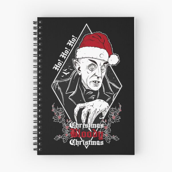 Artikelvorschau, Weihnachten, blutige Weihnachten – Nosferatu, gruselige Weihnachten, Ho Ho, böser Weihnachtsmann, Gothic-Ästhetik, Weihnachtskarte, gruselige Weihnachten, Goth-Weihnachten, Halloween-Weihnachtsshirt, gruseliges Design entworfen und verkauft von SSINAMOON.