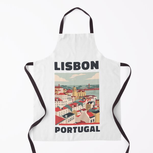 Item preview, A Vintage Travel Art of Lisbon - Portugal  designed and sold by GoodOldVintage.