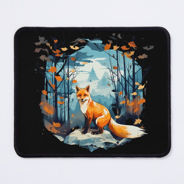 Item preview, Beautiful orange fox in forest nature Illustration designed and sold by NBSStore.