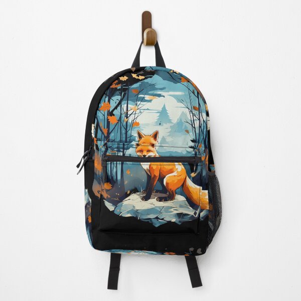 Item preview, Beautiful orange fox in forest nature Illustration designed and sold by NBSStore.