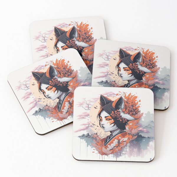Item preview, Legendary Orange Kitsune Girl designed and sold by nerdland.