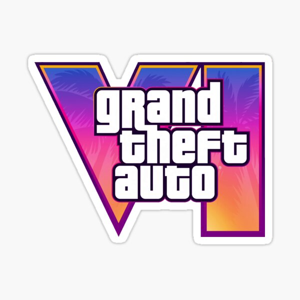 GTA6 grand theft auto VI sticker A5 size 5.8 x 8.3 inches MAFIA