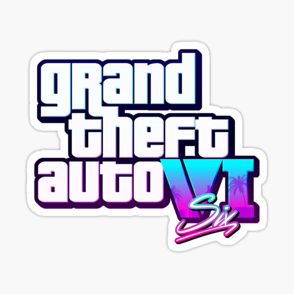 GTA6 grand theft auto VI sticker A5 size 5.8 x 8.3 inches MAFIA