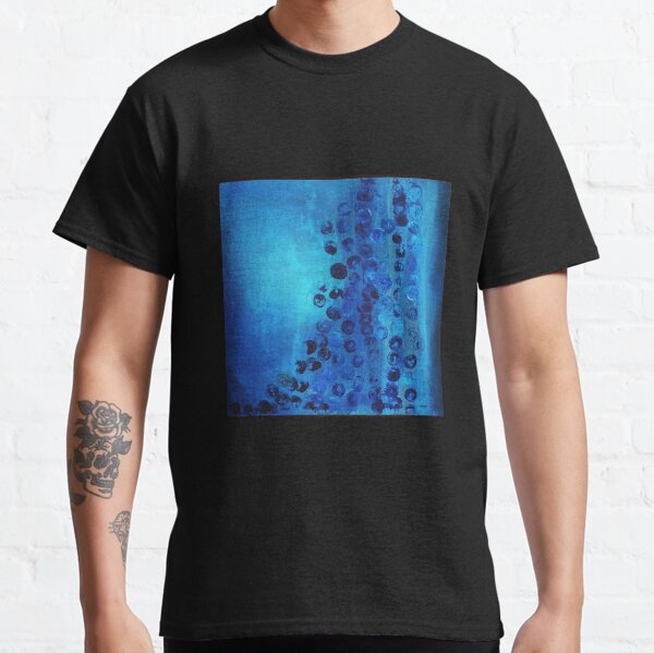 Cascading Blue Dots Classic T-Shirt