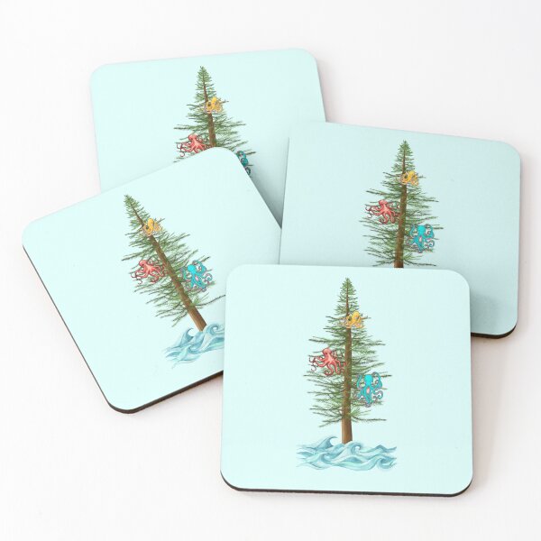 Item preview, Tree Octopus Ocean Waves Tshirt, Weird Christmas Creature Funny Art designed and sold by IntoClearWater.