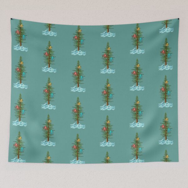 Item preview, Tree Octopus Ocean Waves Tshirt, Weird Christmas Creature Funny Art designed and sold by IntoClearWater.