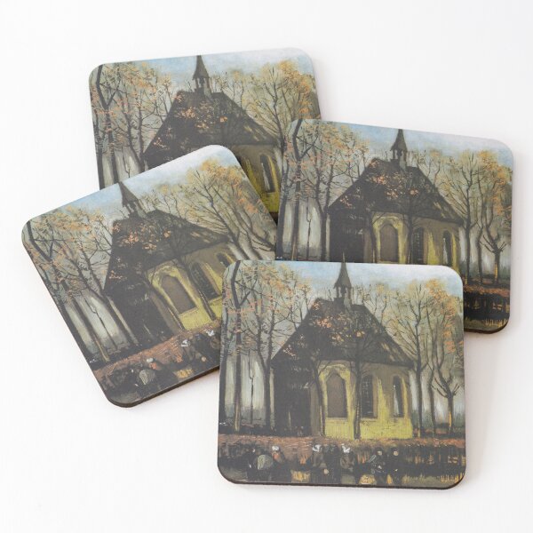 Item preview, Vincent Van gogh, Congregation Leaving the Reformed Church in Nuenen,  designed and sold by Suzana Djordjevic.