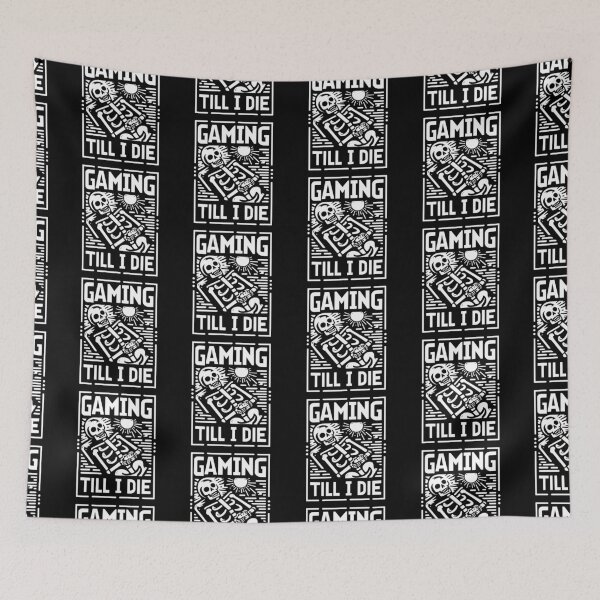 Item preview, Funny Skeleton Gaming Till I Die designed and sold by SubtleSplit.