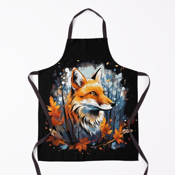 Item preview, Beautiful orange fox in forest nature Illustration designed and sold by NBSStore.