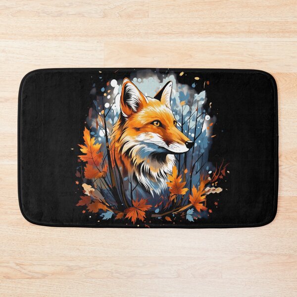 Item preview, Beautiful orange fox in forest nature Illustration designed and sold by NBSStore.