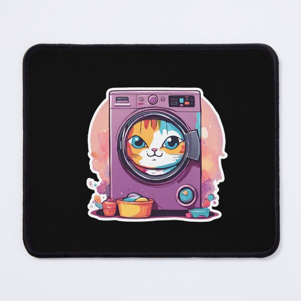 Item preview, Cute cat in washing machine designed and sold by AnetaArtist.
