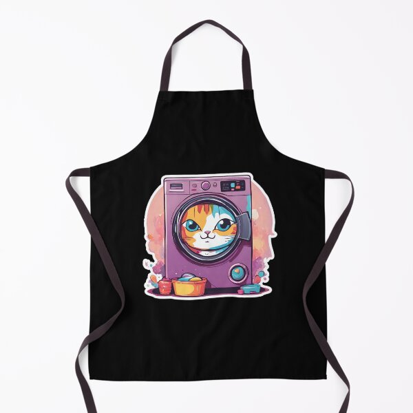 Item preview, Cute cat in washing machine designed and sold by AnetaArtist.