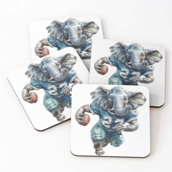Item preview, Elephant as an American Football Player designed and sold by Sp3ctrumOfColor.