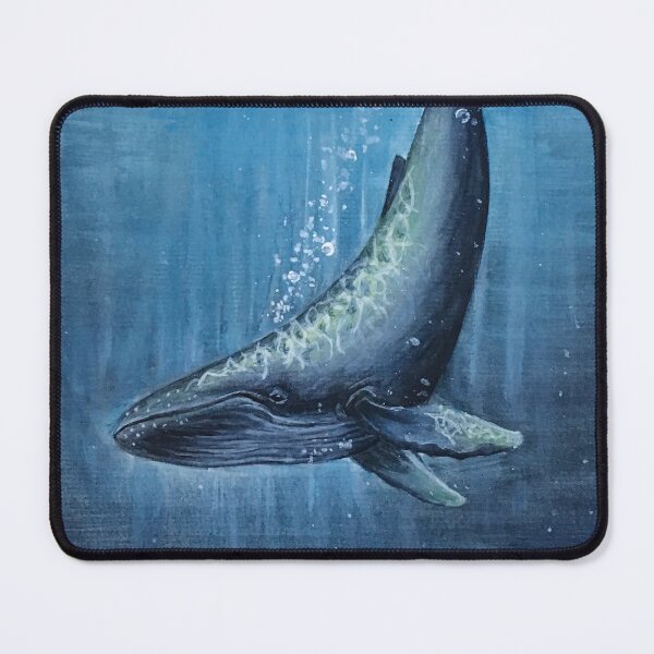 Item preview, Humpback whale underwater painting designed and sold by Milanicole.