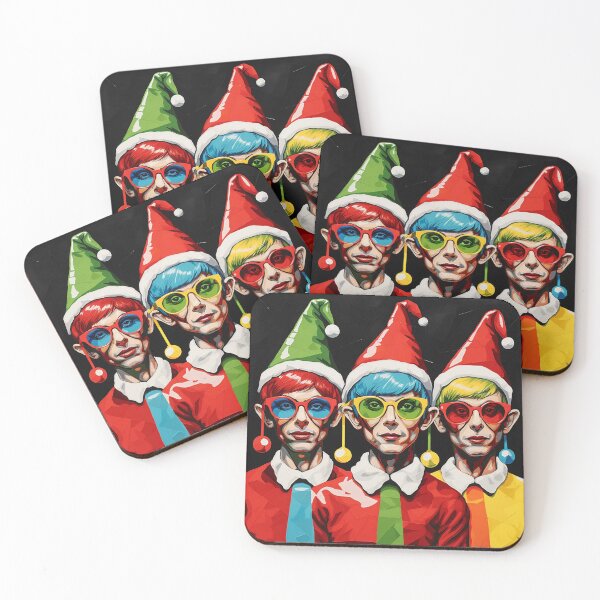 Item preview, Pop Art Christmas Elves designed and sold by dcrc.