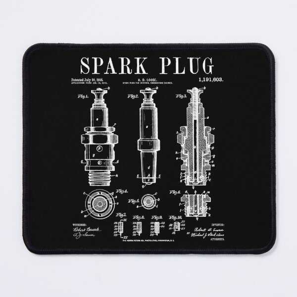 Item preview, Spark Plug Car Motorcycle Engine Mechanic Vintage Patent designed and sold by GrandeDuc.