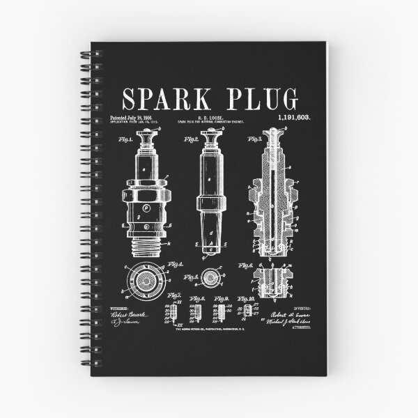 Item preview, Spark Plug Car Motorcycle Engine Mechanic Vintage Patent designed and sold by GrandeDuc.