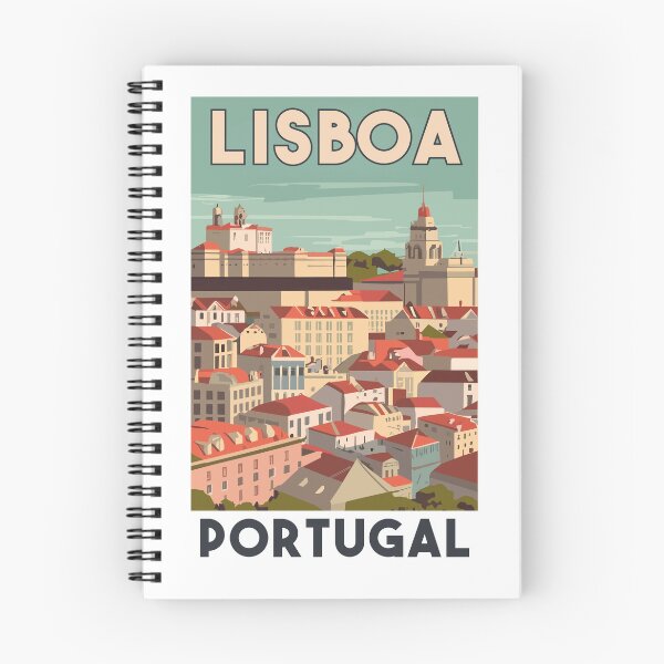 Item preview, A Vintage Travel Art of Lisbon - Portugal  designed and sold by GoodOldVintage.