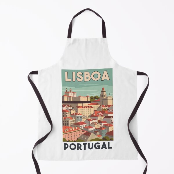 Item preview, A Vintage Travel Art of Lisbon - Portugal  designed and sold by GoodOldVintage.