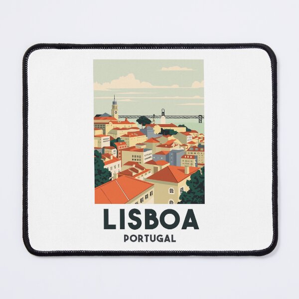 Item preview, A Vintage Travel Art of Lisboa - Portugal  designed and sold by GoodOldVintage.